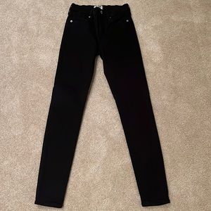 Agolde black skinny jeans, size 25